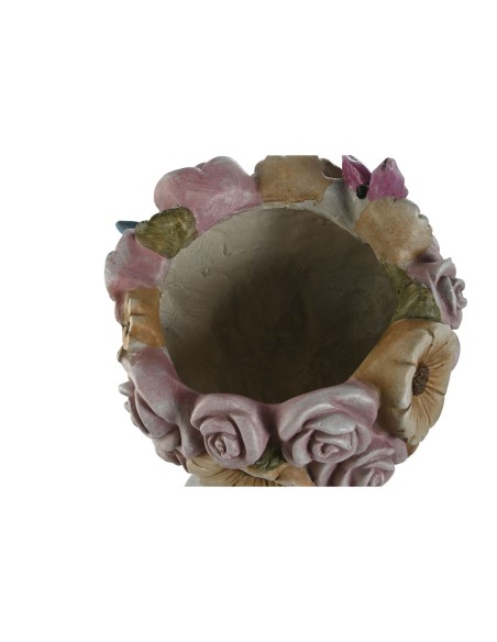 Cache-pot Home ESPRIT Gris Multicouleur Fibre Magnésium chica 32 x 28 x 53 cm
