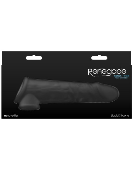 Manchon de pénis NS Novelties Renegade Noir 19,4 x 3,8 x 6 cm Ø 3,8 cm
