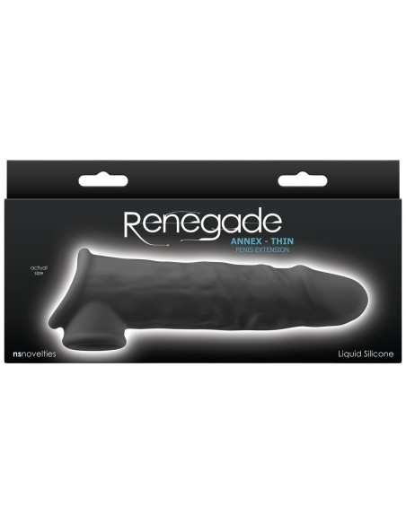 Manchon de pénis NS Novelties Renegade Noir 19,4 x 3,8 x 6 cm Ø 3,8 cm