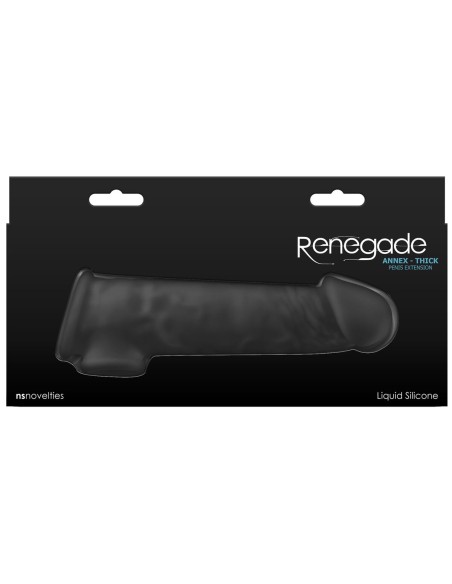 Manchon de pénis NS Novelties Renegade Noir 18,6 x 4,3 x 5,5 cm