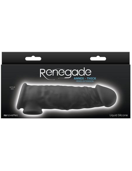 Manchon de pénis NS Novelties Renegade Noir 18,6 x 4,3 x 5,5 cm