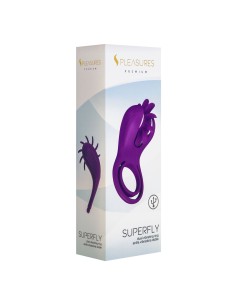 Anneau de Pénis vibrant S Pleasures Lila 2