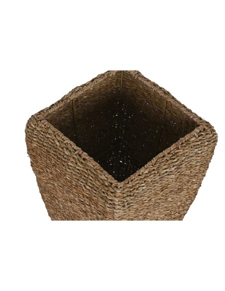 Set de pots de fleurs Home ESPRIT Naturel Métal Fibre naturelle 40 x 40 x 70 cm (3 Pièces)