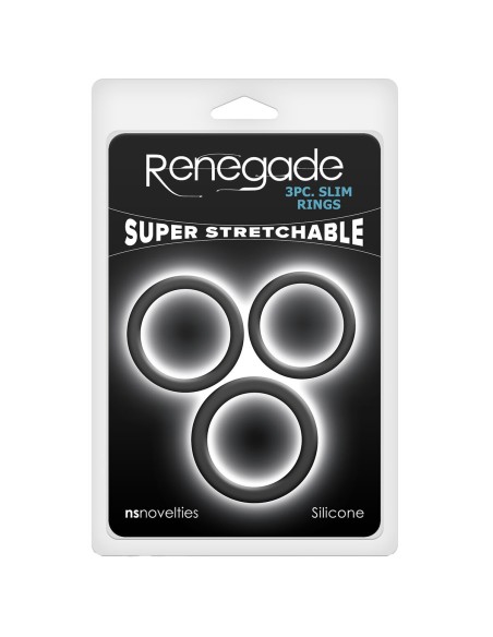 Anneau Pénis NS Novelties Renegade Noir (S) (M) (L)