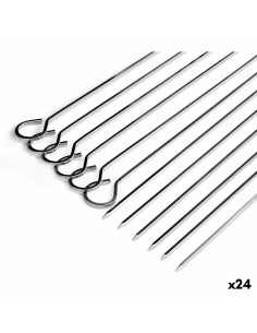 Ensemble de brochettes pour barbecue Algon Métal 27 cm 6 Pièces (24 Unités)
