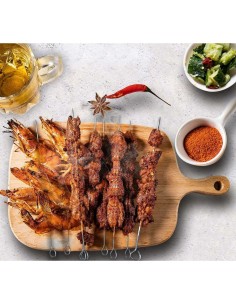 Ensemble de brochettes pour barbecue Algon Métal 35 cm 12 Pièces (24 Unités) 2