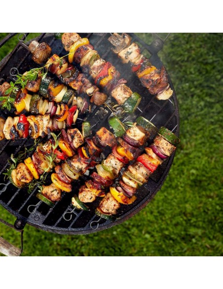 Ensemble de brochettes pour barbecue Algon Métal 35 cm 12 Pièces (24 Unités)