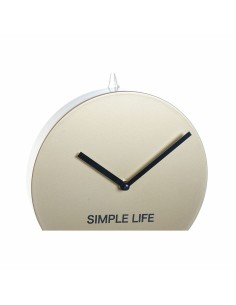 Horloge Murale DKD Home Decor Doré Fer Plastique Pendule 22 x 5,5 x 60 cm 2