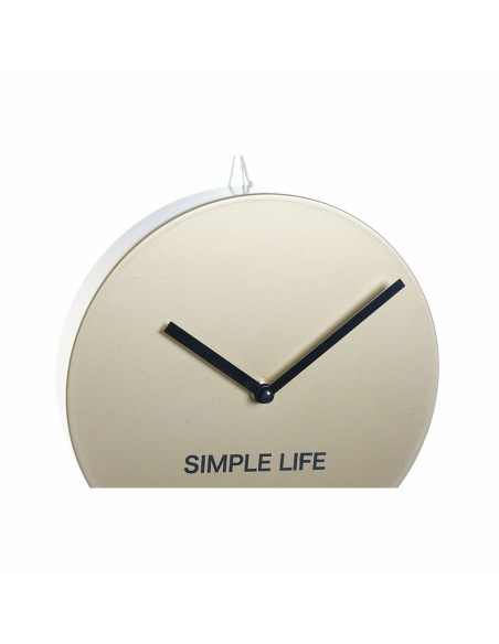 Horloge Murale DKD Home Decor Doré Fer Plastique Pendule 22 x 5,5 x 60 cm