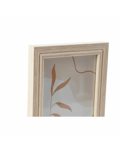 Porte photos mural DKD Home Decor 32,5 x 1,5 x 45 cm Verre Naturel Marron Moderne Bois MDF