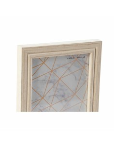Porte photos mural DKD Home Decor 32,5 x 1,5 x 45 cm Verre Naturel Vert Bois MDF Scandinave 2