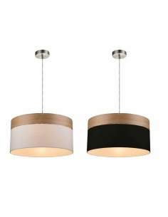 Suspension DKD Home Decor Blanc Noir Multicouleur Argenté Naturel Métal 50 W Scandi 220 V 30 x 40 cm 38 x 38 x 25 cm (2 Unités)