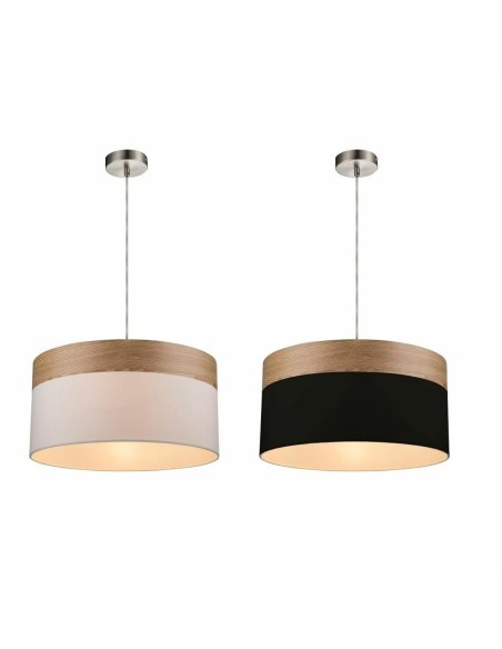 Suspension DKD Home Decor Blanc Noir Multicouleur Argenté Naturel Métal 50 W Scandi 220 V 30 x 40 cm 38 x 38 x 25 cm (2 Unités)