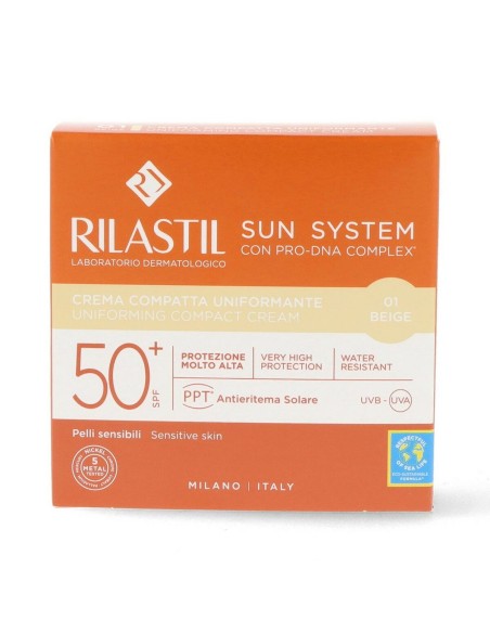 Poudres Compactes de Bronzage Rilastil Sun System Beige 10 g