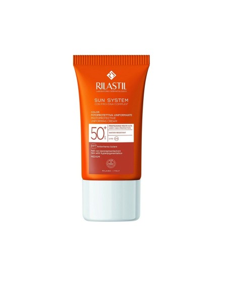 Crème Solaire Avec Couleur Rilastil Sun System Spf 50+ (50 ml)