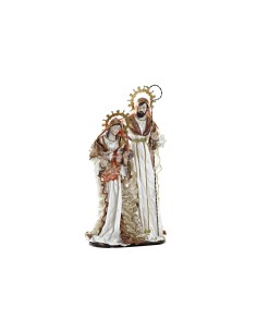Décorations de Noël DKD Home Decor Blanc Doré Plastique 48 x 28 x 90 cm