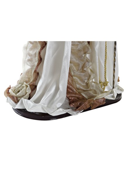 Décorations de Noël DKD Home Decor Blanc Doré Plastique 48 x 28 x 90 cm