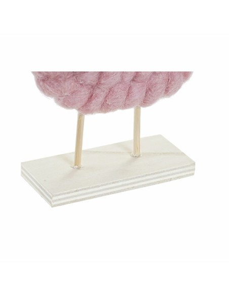 Décorations de Noël DKD Home Decor Polyester Bois (2 pcs) (10 x 4 x 16 cm)