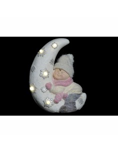 Figurine Décorative DKD Home Decor Blanc Rose Lune 31 x 20 x 43 cm (2 Unités) 2