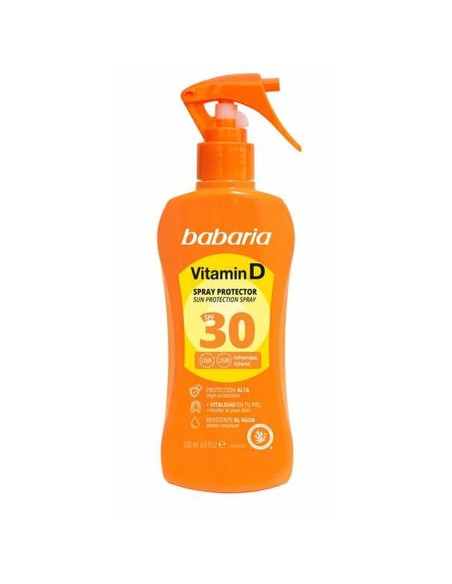 Spray Protecteur Solaire Babaria Spf 30 200 ml Vitamine D