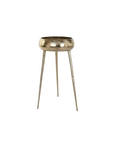 Cache-pot Home ESPRIT Doré Aluminium Moderne 35,5 X 35,5 X 77 cm