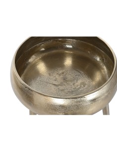 Cache-pot Home ESPRIT Doré Aluminium Moderne 35,5 X 35,5 X 77 cm 2