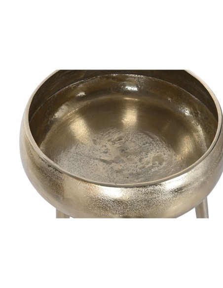 Cache-pot Home ESPRIT Doré Aluminium Moderne 35,5 X 35,5 X 77 cm