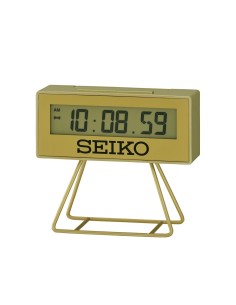 Pendule Réveil Seiko QHL062G Doré
