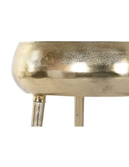 Cache-pot Home ESPRIT Doré Aluminium Moderne 35,5 X 35,5 X 77 cm