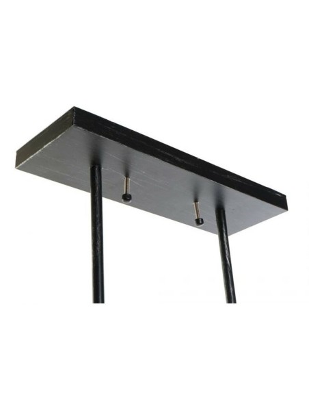 Suspension DKD Home Decor Verre Noir Marron Aluminium (50 x 8 x 21 cm)