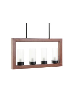 Suspension DKD Home Decor Marron Aluminium Verre (52 x 6 x 26 cm)
