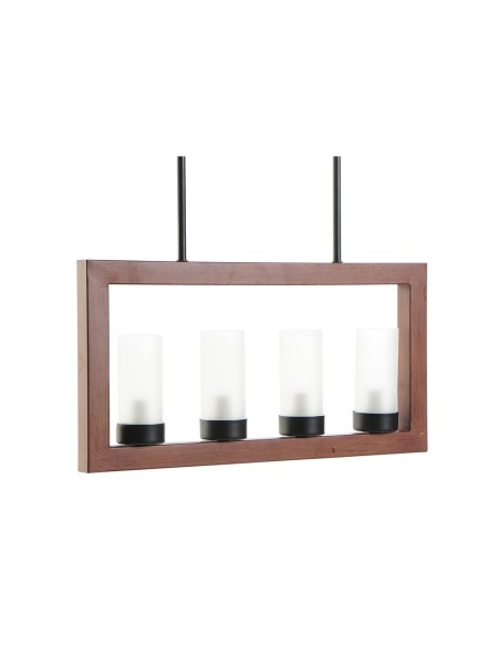 Suspension DKD Home Decor Marron Aluminium Verre (52 x 6 x 26 cm)