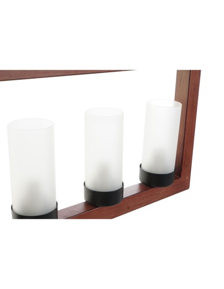 Suspension DKD Home Decor Marron Aluminium Verre (52 x 6 x 26 cm)