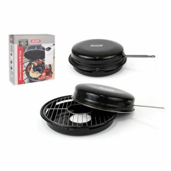 Barbecue Portable Algon Noir 47 x 33 x 12 cm (4 Unités) (Ø 30 cm) 2