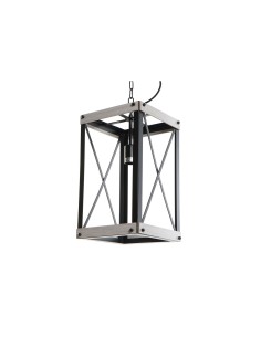 Suspension DKD Home Decor Noir Métal Marron 220 V 50 W (25 x 25 x 43 cm)