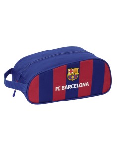 Range-Chaussures de Voyage F.C. Barcelona Bordeaux Blue marine 34 x 15 x 18 cm