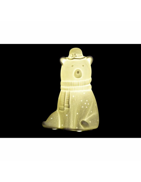 Lampe de bureau DKD Home Decor 17 x 12 x 23 cm Porcelaine Blanc 220 V 25 W