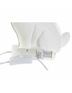Lampe de bureau DKD Home Decor 25 x 10 x 19 cm Porcelaine Blanc 220 V 25 W 2