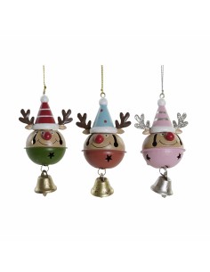 Décorations de Noël DKD Home Decor Métal Renne (3 pcs) (6.5 x 6 x 11 cm)