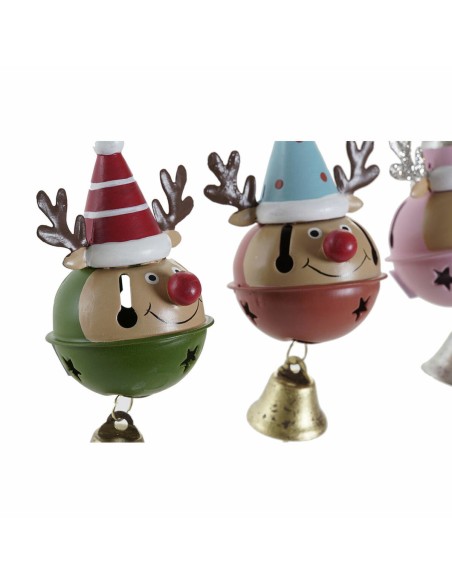 Décorations de Noël DKD Home Decor Métal Renne (3 pcs) (6.5 x 6 x 11 cm)