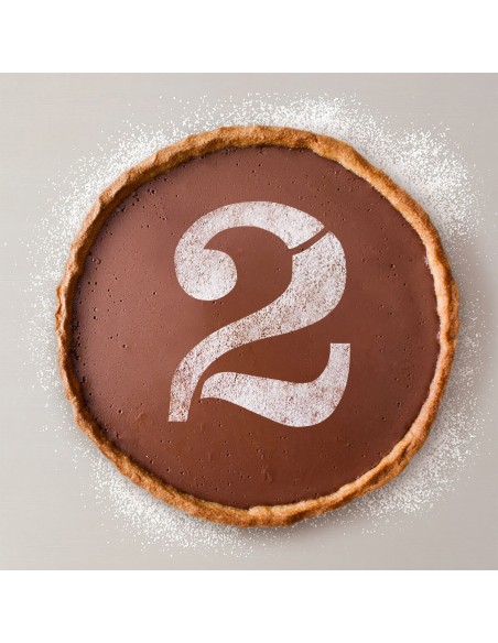 Gabarit de gâteau Algon Numéro 2 36 Unités