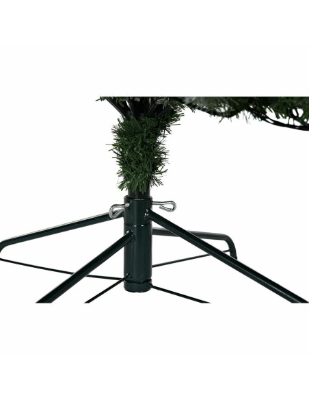 Sapin de Noël DKD Home Decor Blanc Rouge Vert PVC Ananas Enneigé 125 x 125 x 210 cm