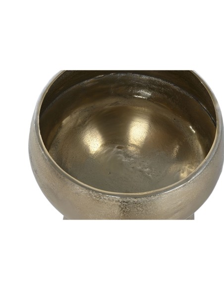 Cache-pot Home ESPRIT Doré Aluminium Moderne 46 X 46 X 100 cm
