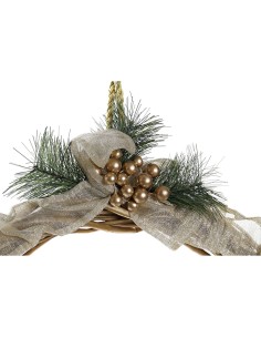 Couronne de Noël DKD Home Decor Polyester (30 x 5 x 30 cm) 2