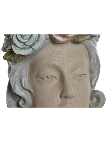 Cache-pot Home ESPRIT Multicouleur Crème Magnésium chica 32 X 30 X 48 cm