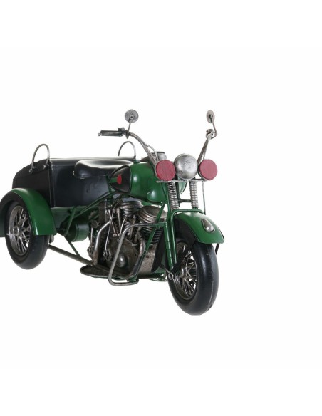 Figurine Décorative DKD Home Decor Noir Vert Moto Vintage 16 x 37 x 19 cm (2 Unités) (1 Unité)
