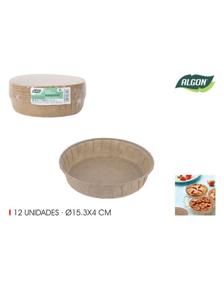 Ensemble de moules à pâtisserie Algon Papier 15,3 x 4 cm (24 Unités)