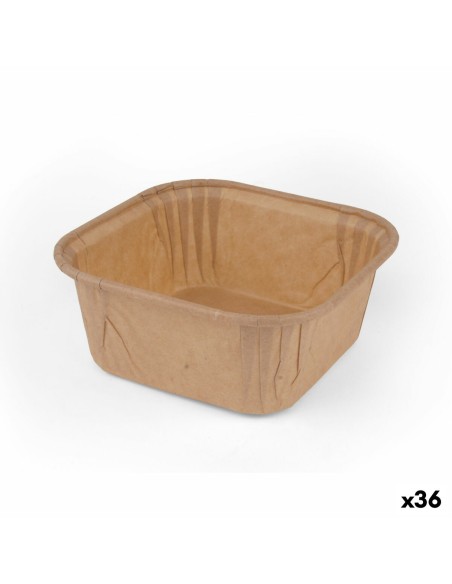 Ensemble de moules à pâtisserie Algon Papier 6,5 x 6,5 x 3,5 cm 25 Pièces (36 Unités)