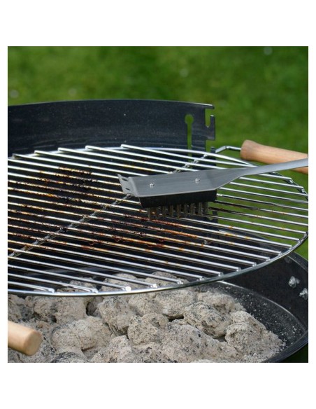 Brosse de Nettoyage pour Barbecue Algon 44 x 6,5 x 4,5 cm Acier (12 Unités)