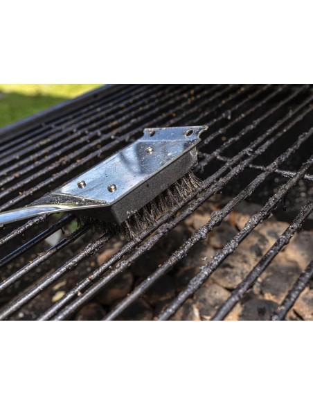 Brosse de Nettoyage pour Barbecue Algon 44 x 6,5 x 4,5 cm Acier (12 Unités)